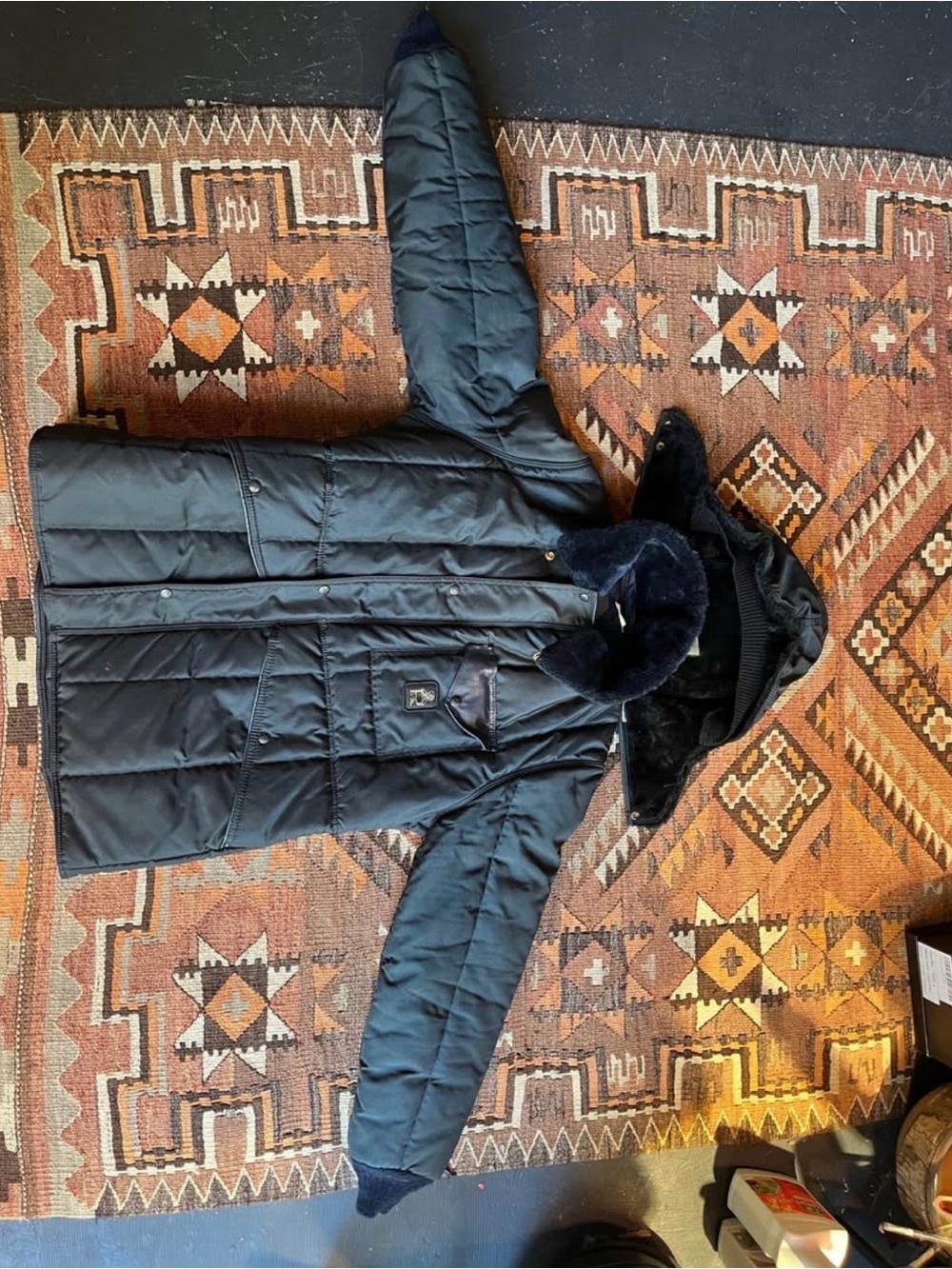 Refrigiwear Black Quilted Hooded Puffer Jacket